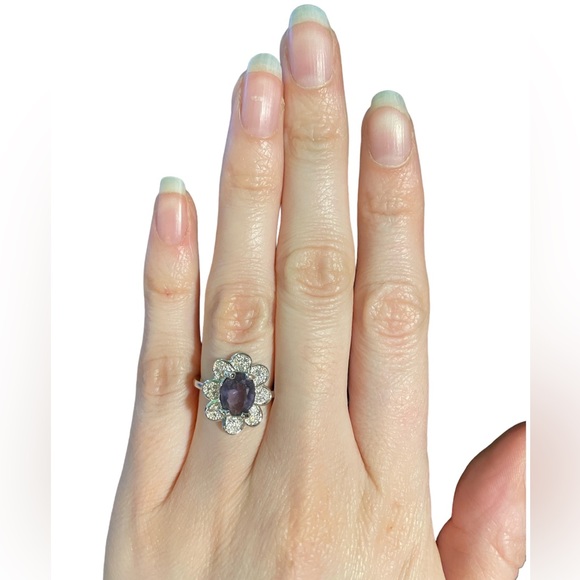 Purple Flower Ring - Picture 3 of 3